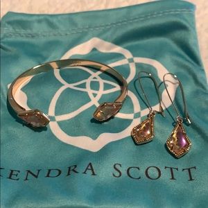 Kendra Scott Lori Earrings & Cuff - Rose Gold